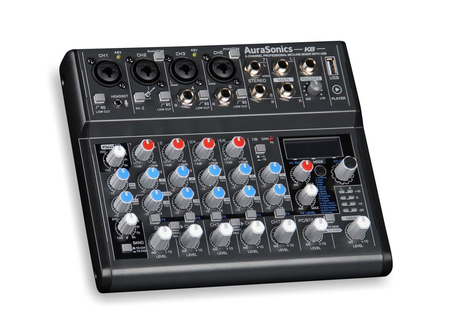 AuraSonics K8 компактный микшерный пульт в Евпатории