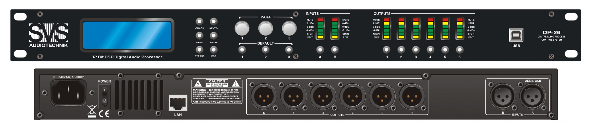 SVS Audiotechnik DP-26 Цифровой процессор: 2 входа 6 выходов в Евпатории