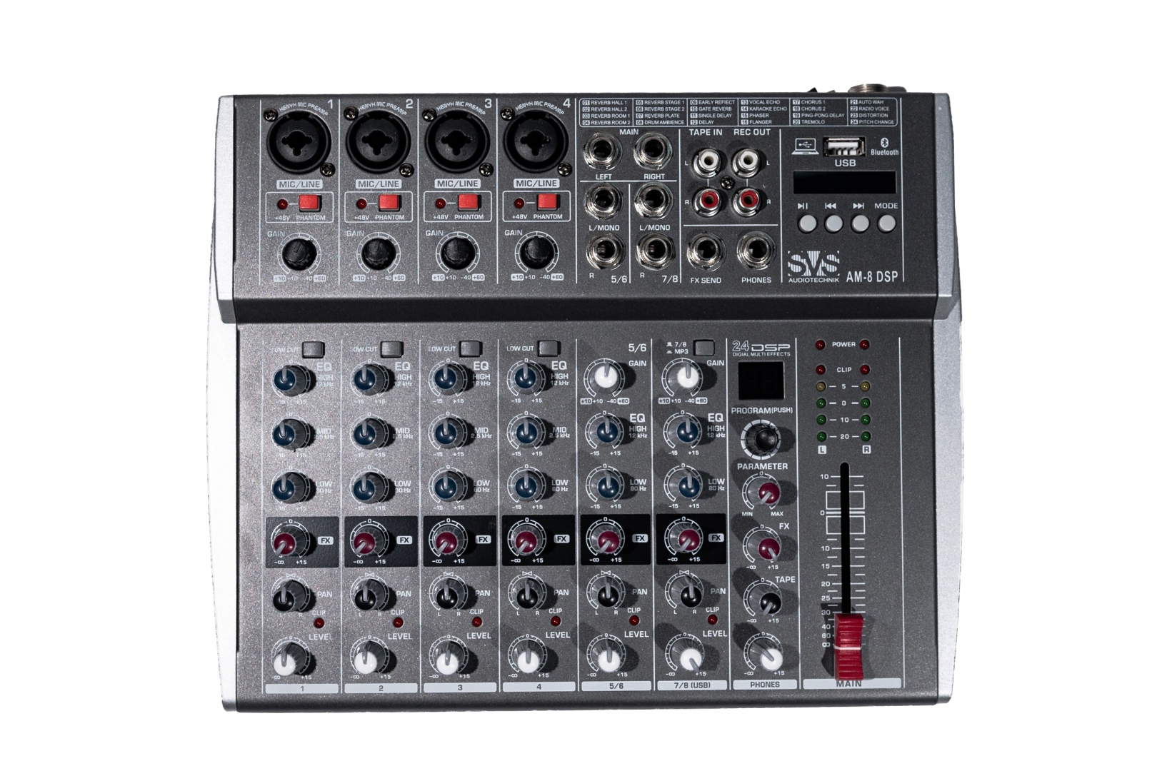 SVS Audiotechnik mixers AM-8 DSP Микшерный пульт аналоговый, 8-канальный в Евпатории